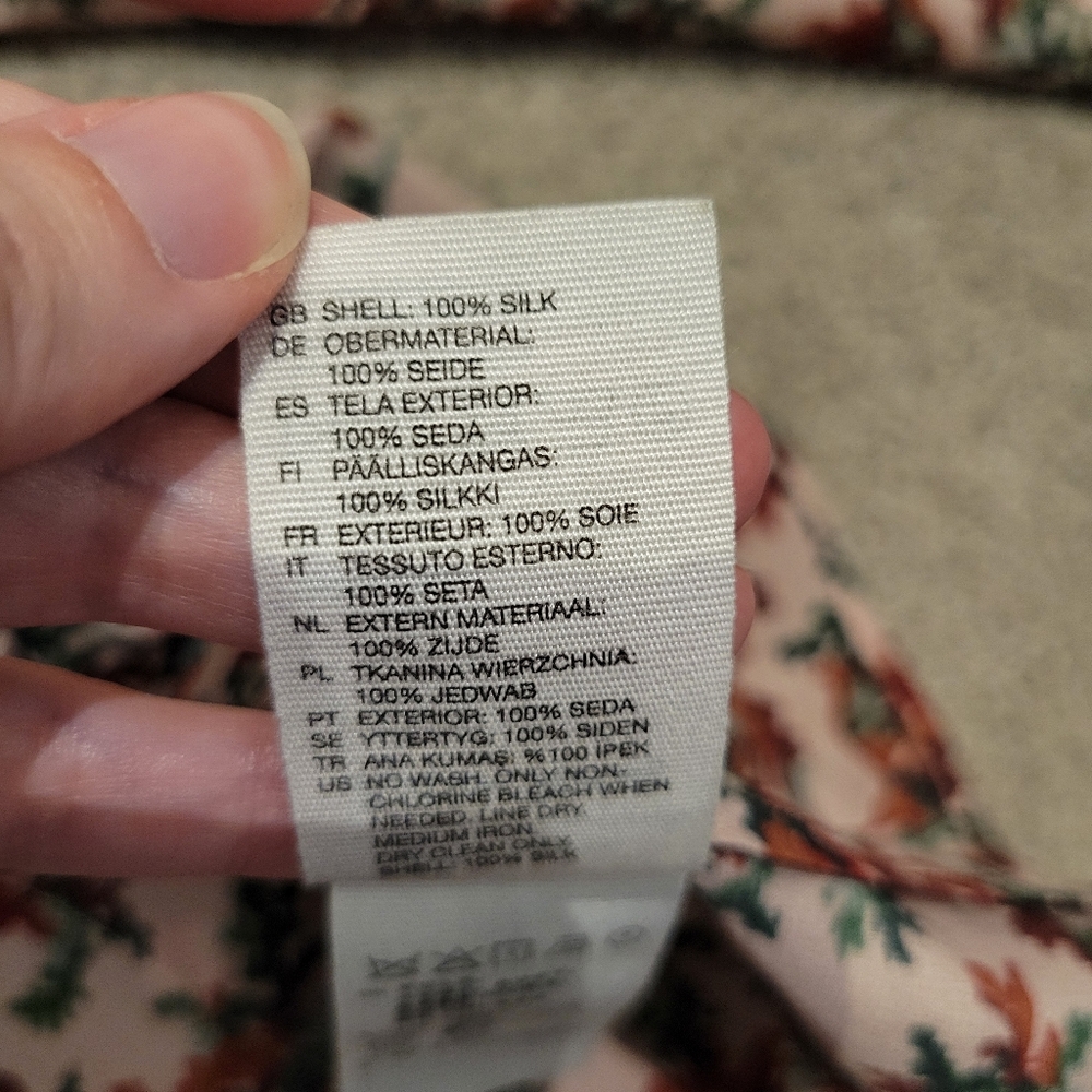 & Other Stories Silk Floral Blouse - Picture 9 of 12
